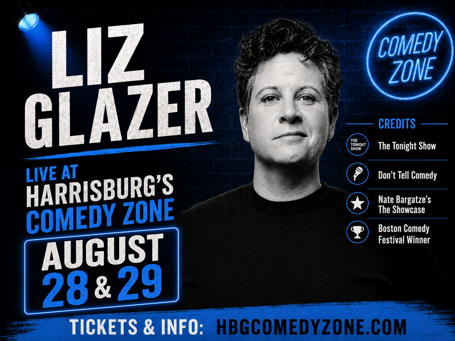 Liz Glazer Live at HBG Comedy Zone August 28