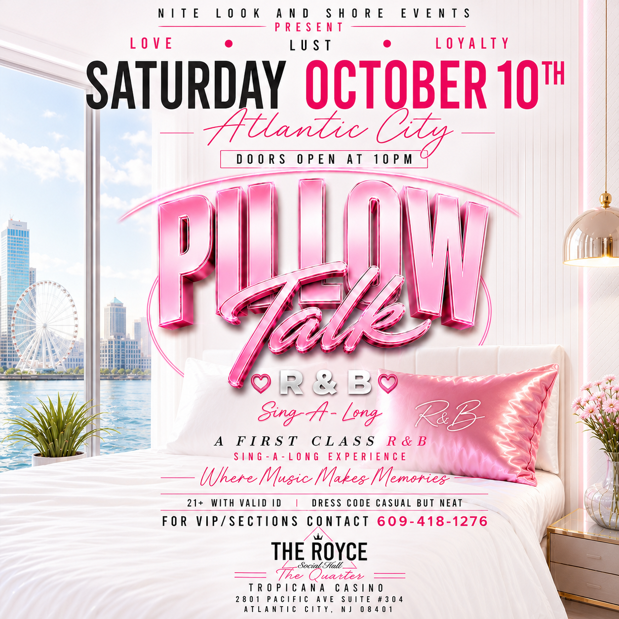 Pillow Talk R&B Party - The Royce