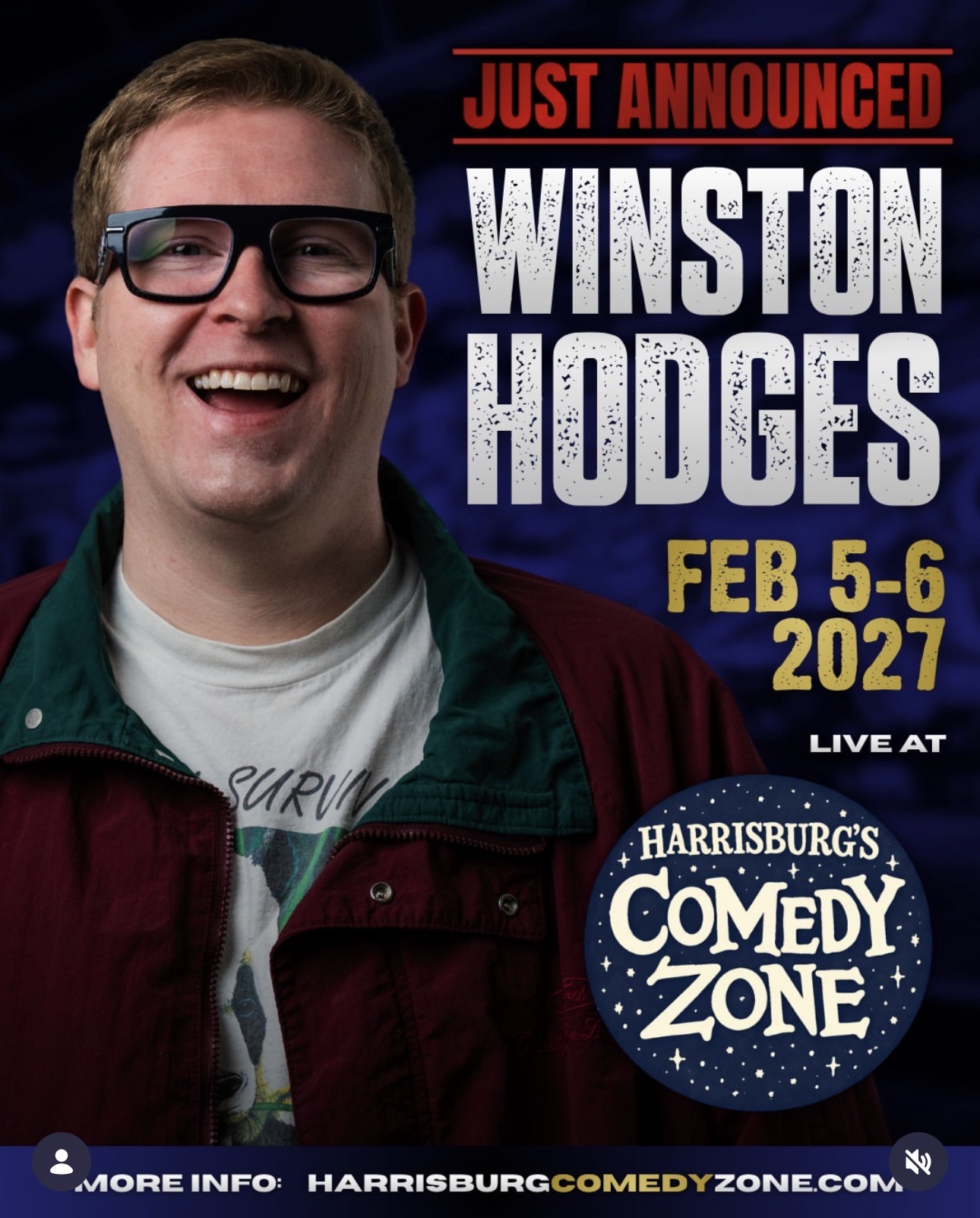 Winston Hodges Live at HBG Comedy Zone February 5